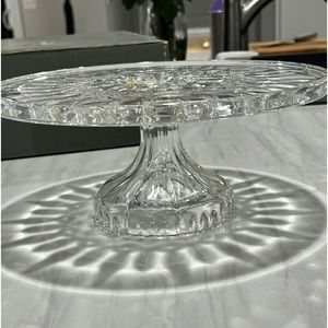 Gorgeous Waterford Lismore Footed Cake Plate - never used